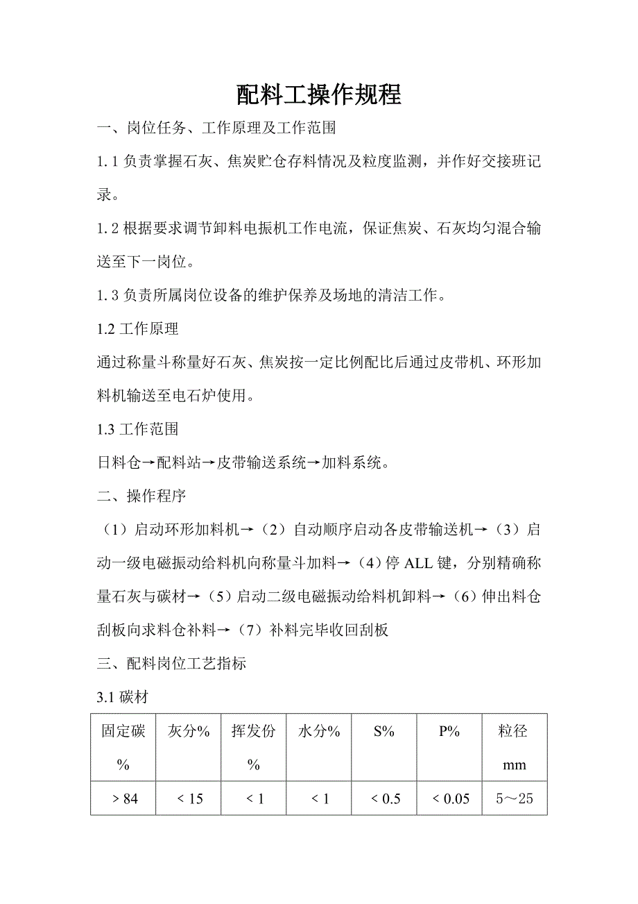 各工段操作规程综述_第1页