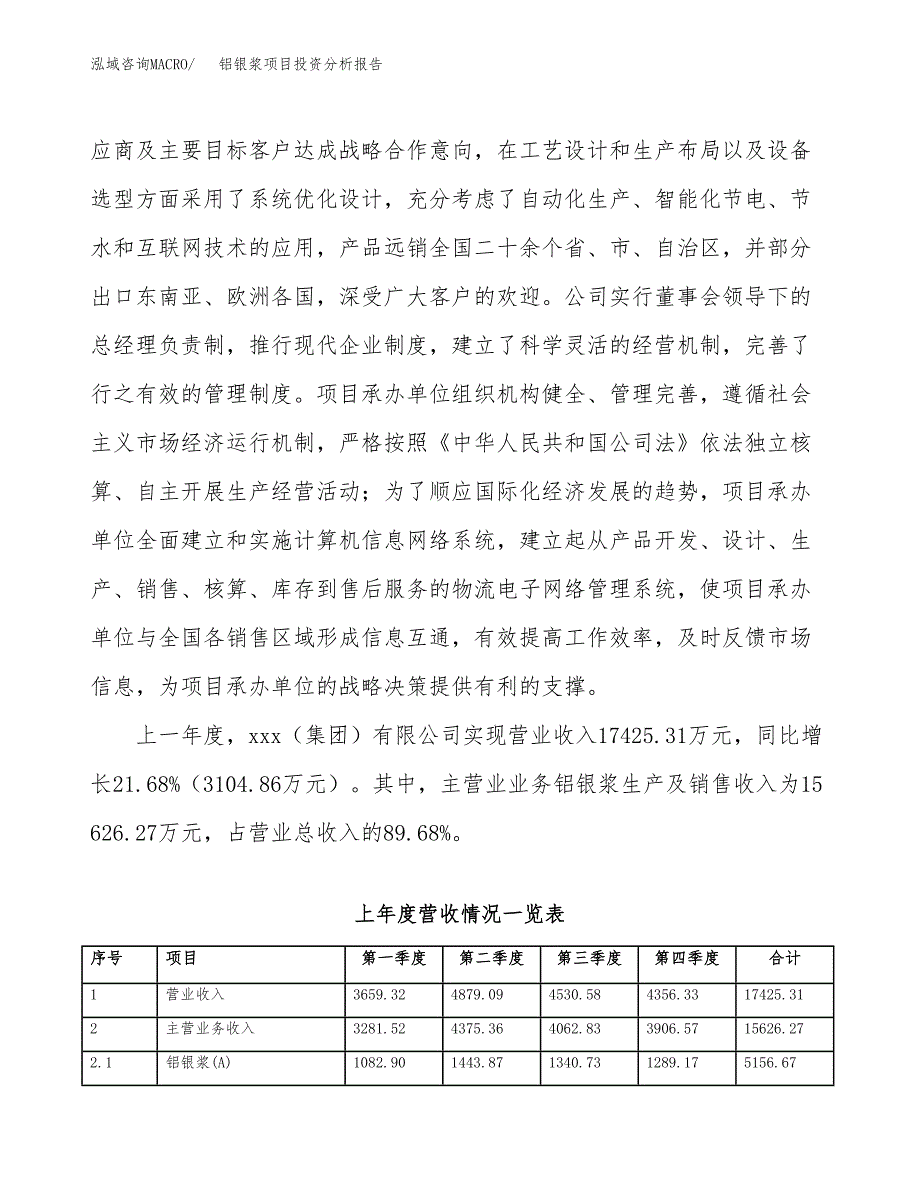 铝银浆项目投资分析报告（总投资15000万元）（66亩）_第3页