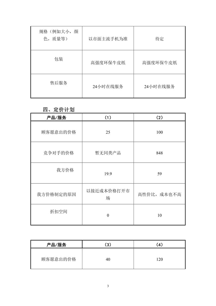 数码产品创意配件创业计划书_第4页