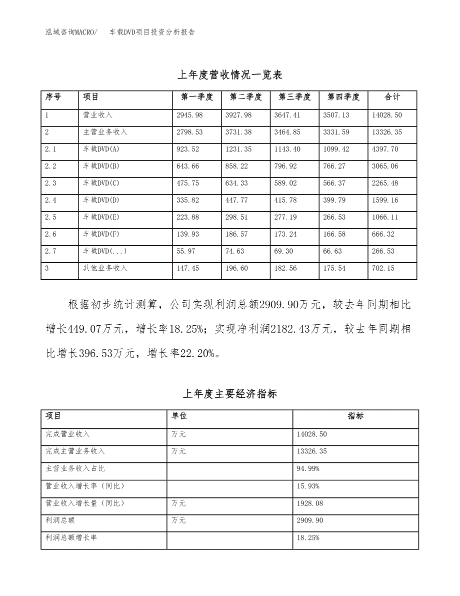 车载DVD项目投资分析报告（总投资10000万元）（45亩）_第3页