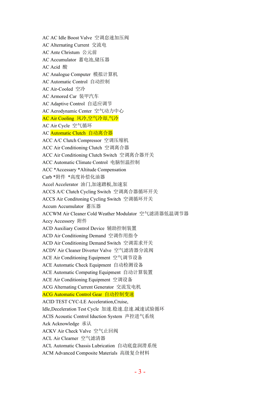 汽车英语大全 一定要看._第3页