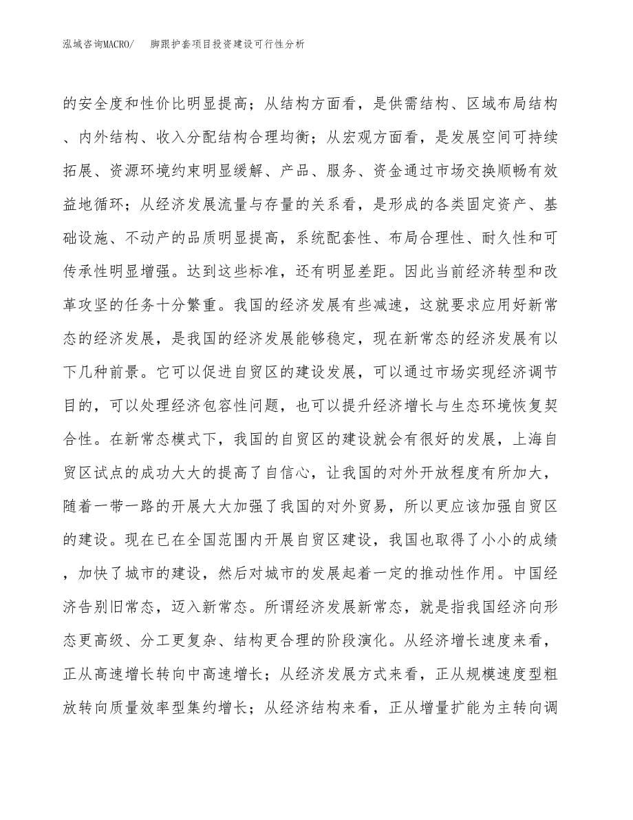 脚跟护套项目投资建设可行性分析.docx_第5页