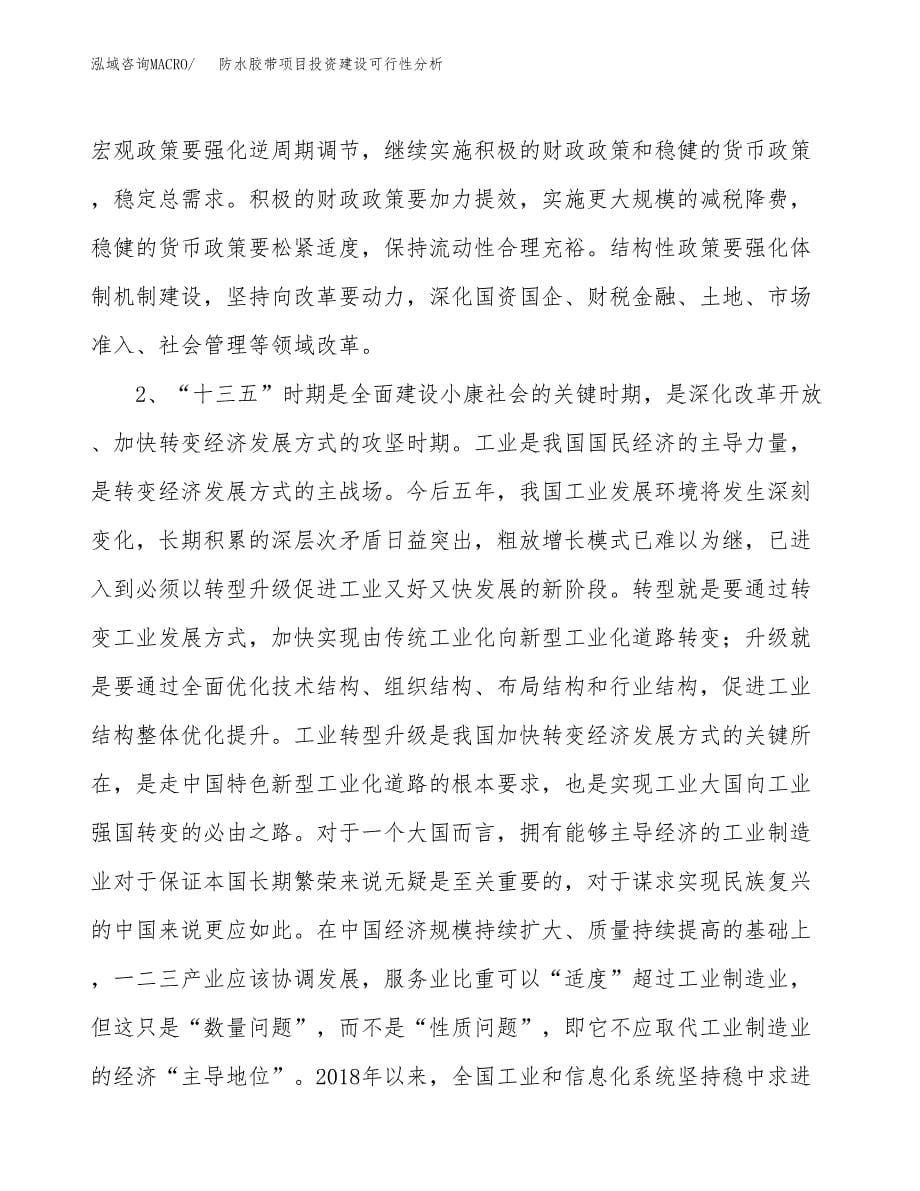 防水胶带项目投资建设可行性分析.docx_第5页