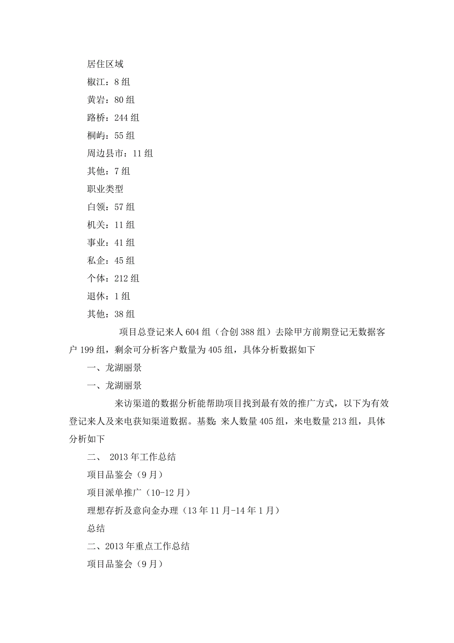 自力·龙湖丽景2013年度营销总结及2014年营销计划_第2页