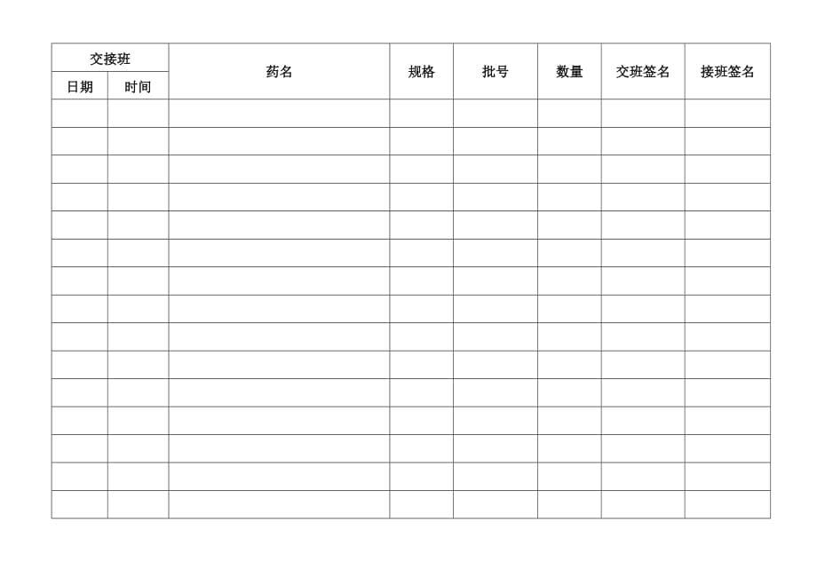 毒麻精药品管理登记本_第2页