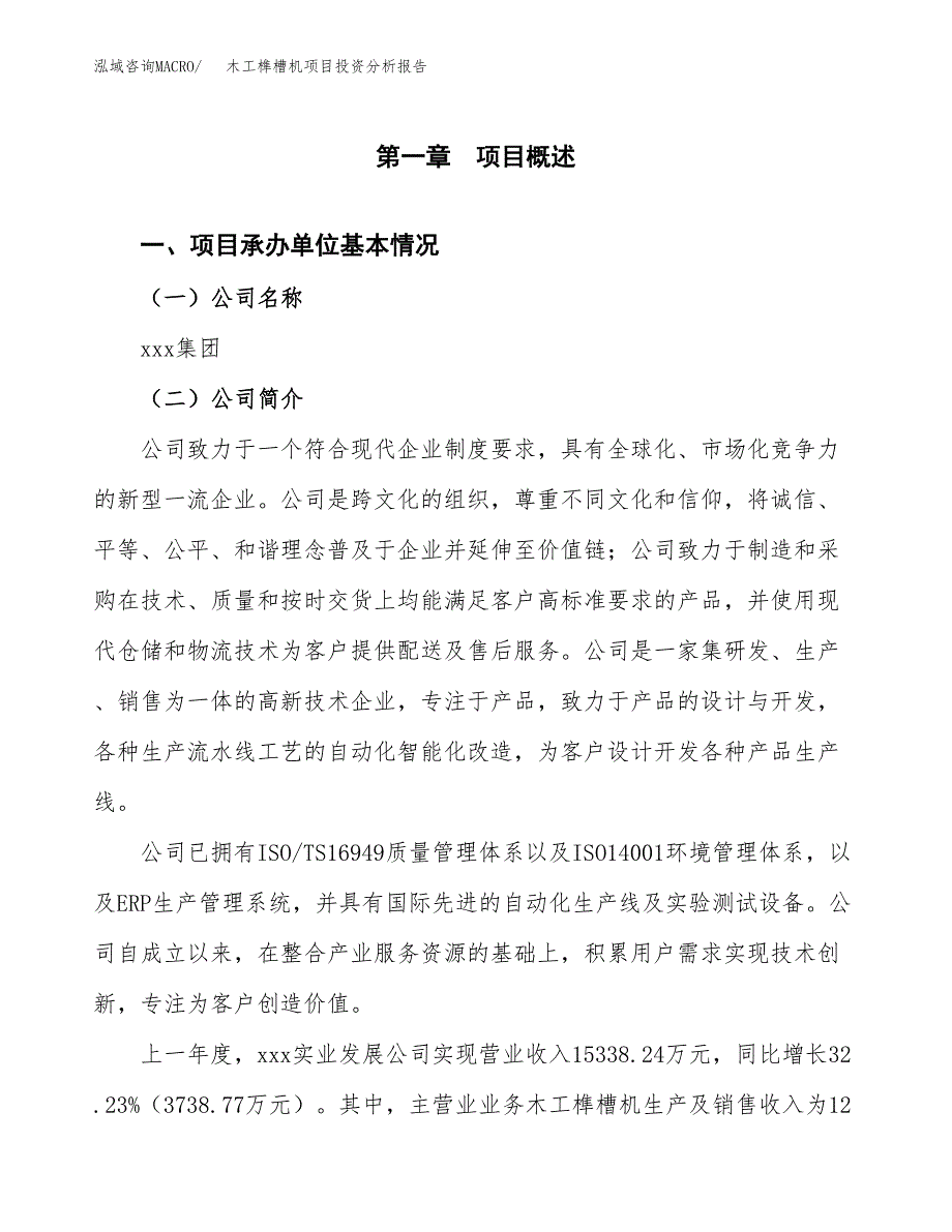 木工榫槽机项目投资分析报告（总投资13000万元）（63亩）_第2页