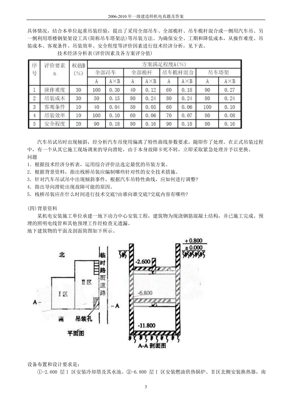 一建机电实务历年真题及标准答案(2006-2012)_第4页