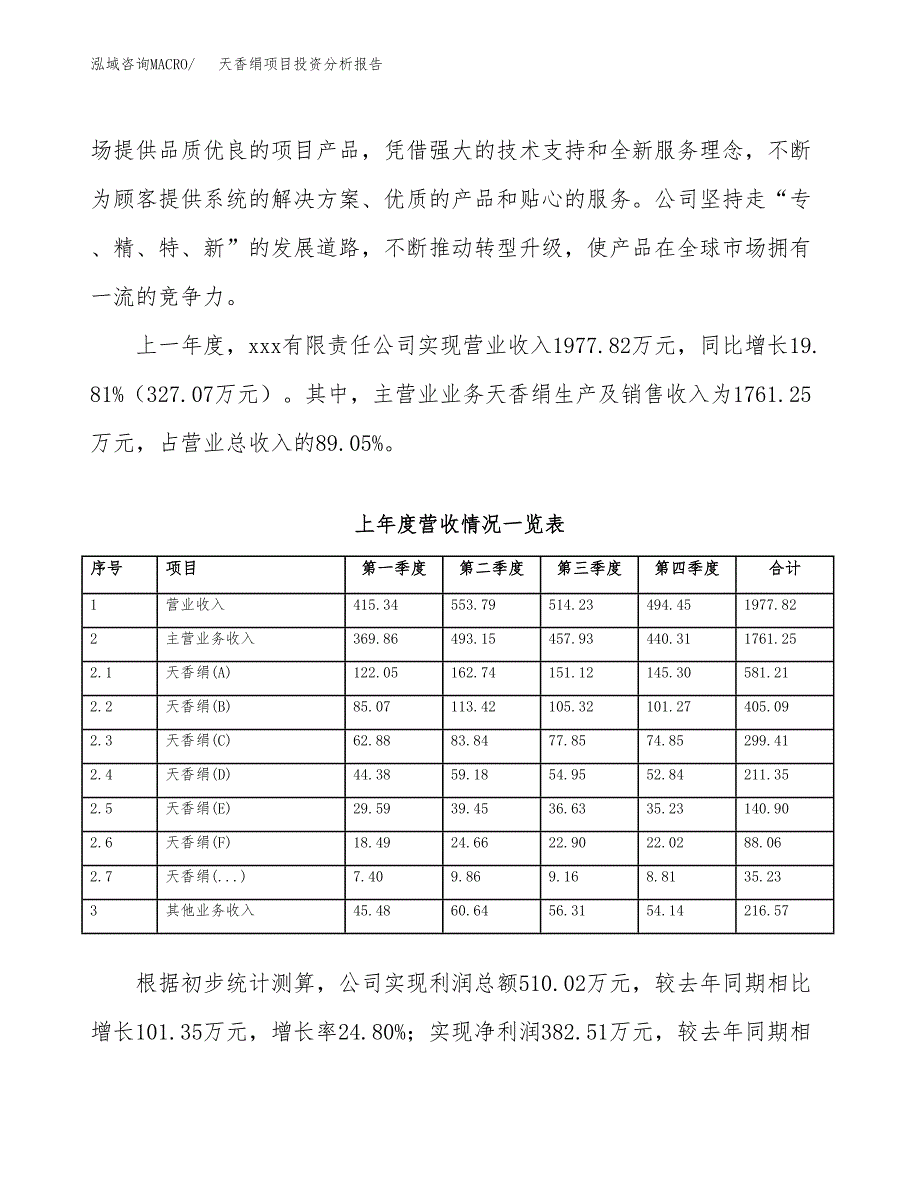 天香绢项目投资分析报告（总投资3000万元）（13亩）_第3页