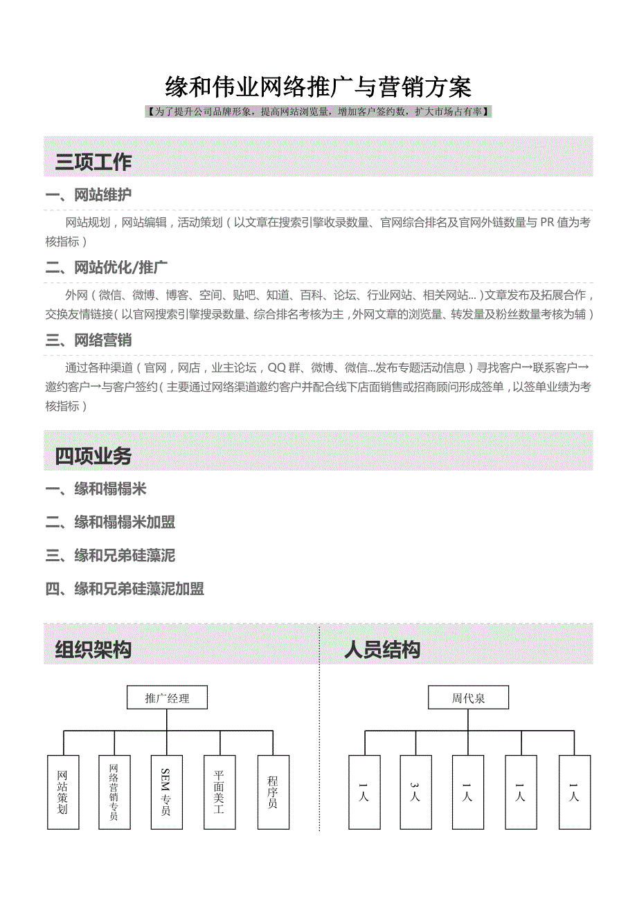 一份完整的网络推广与营销方案._第3页