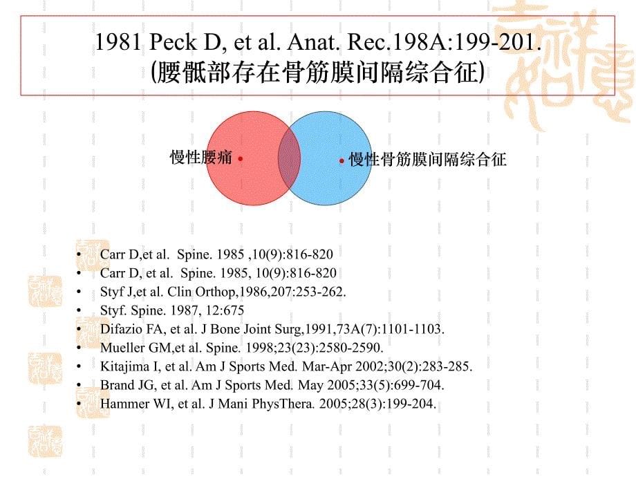 腰骶部慢性骨筋膜间隔综合征所致下腰痛的基础和临床_第5页