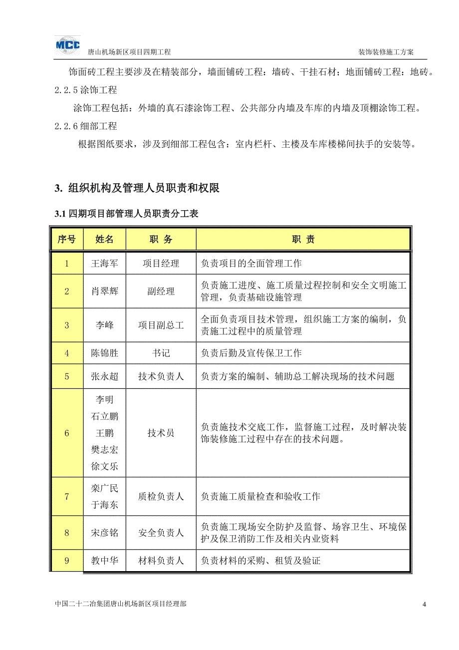 唐机场新区四期工程装修施工_第5页