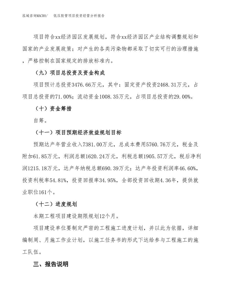 低压胶管项目投资经营分析报告模板.docx_第5页