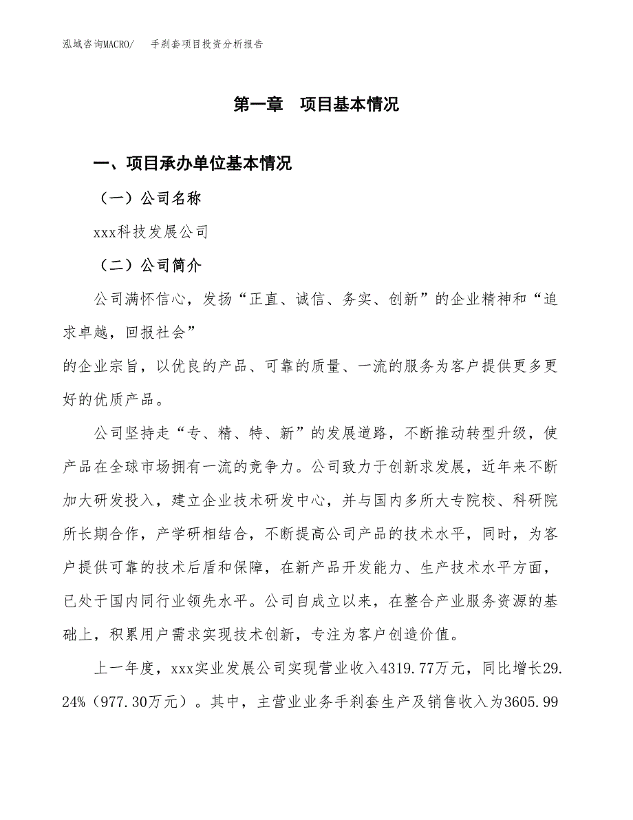 手刹套项目投资分析报告（总投资3000万元）（15亩）_第2页