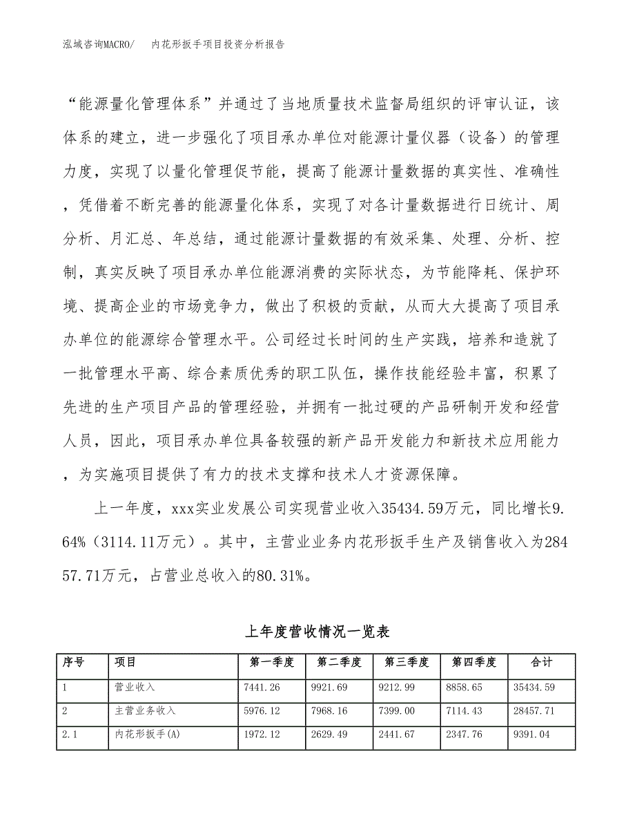 内花形扳手项目投资分析报告（总投资20000万元）（80亩）_第3页