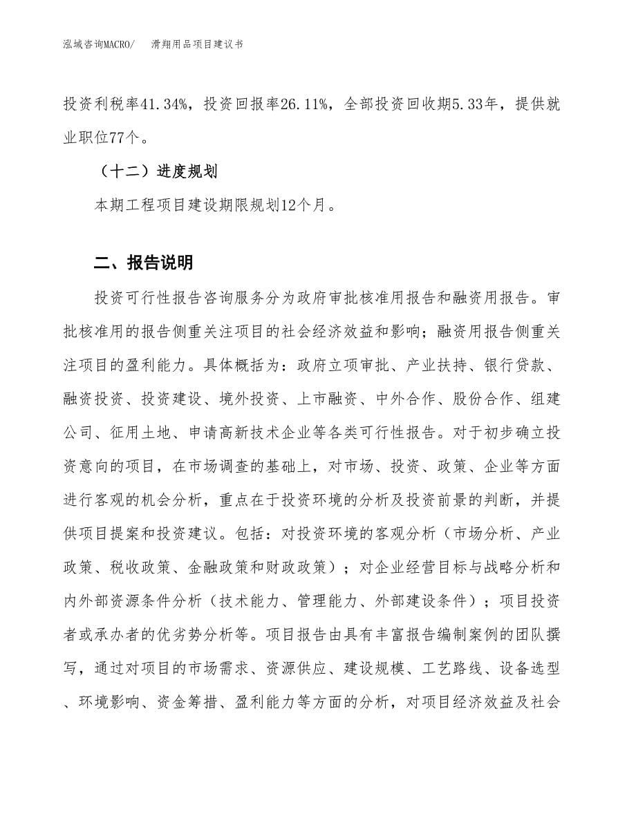 滑翔用品项目建议书（可研报告）.docx_第5页