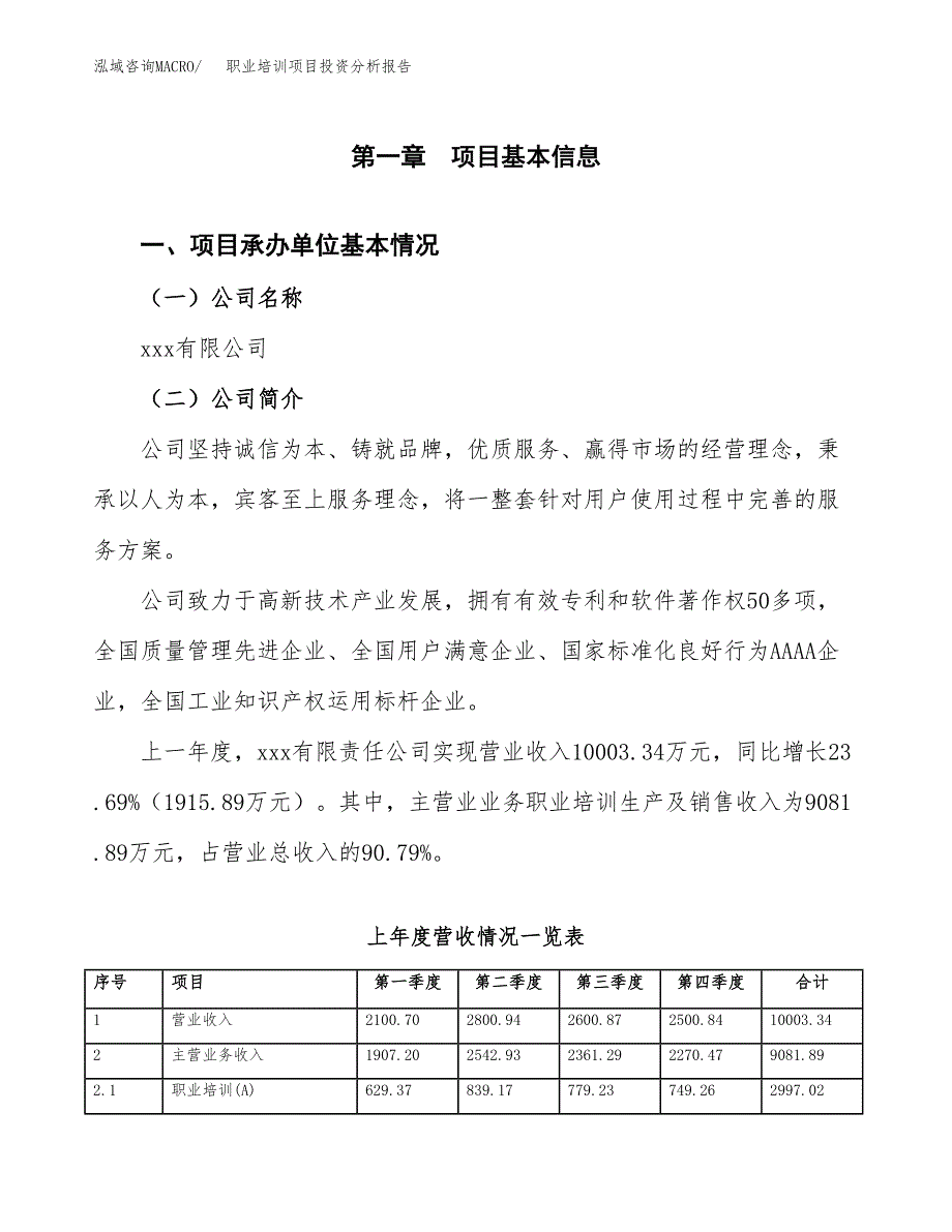 职业培训项目投资分析报告（总投资12000万元）（55亩）_第2页