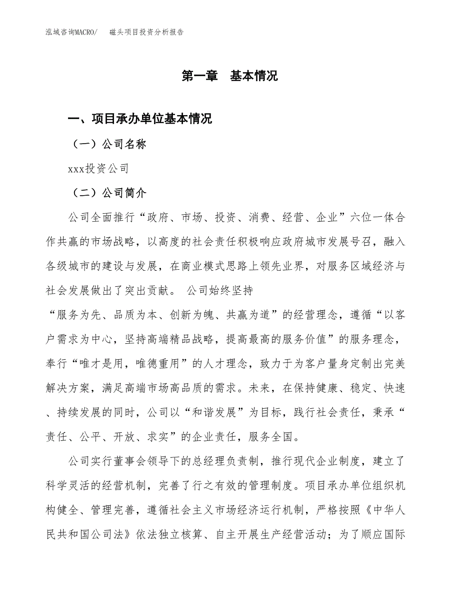 磁头项目投资分析报告（总投资13000万元）（53亩）_第2页