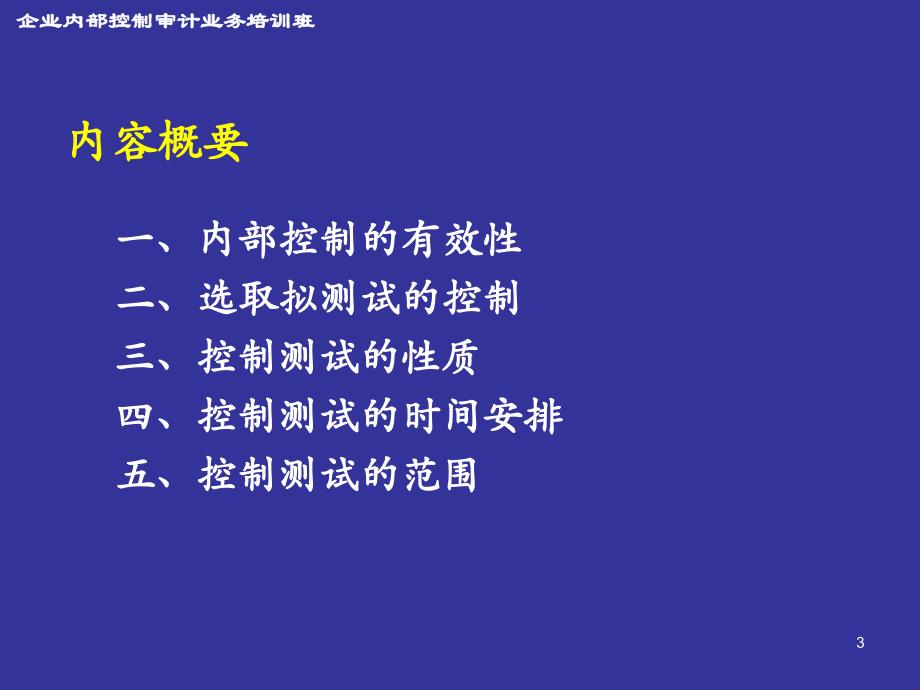 控制测试基本原理--毕马威会计师事务所合伙人 杨昕._第3页