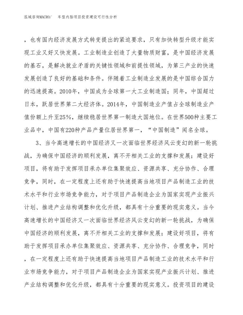 车型内胎项目投资建设可行性分析.docx_第5页