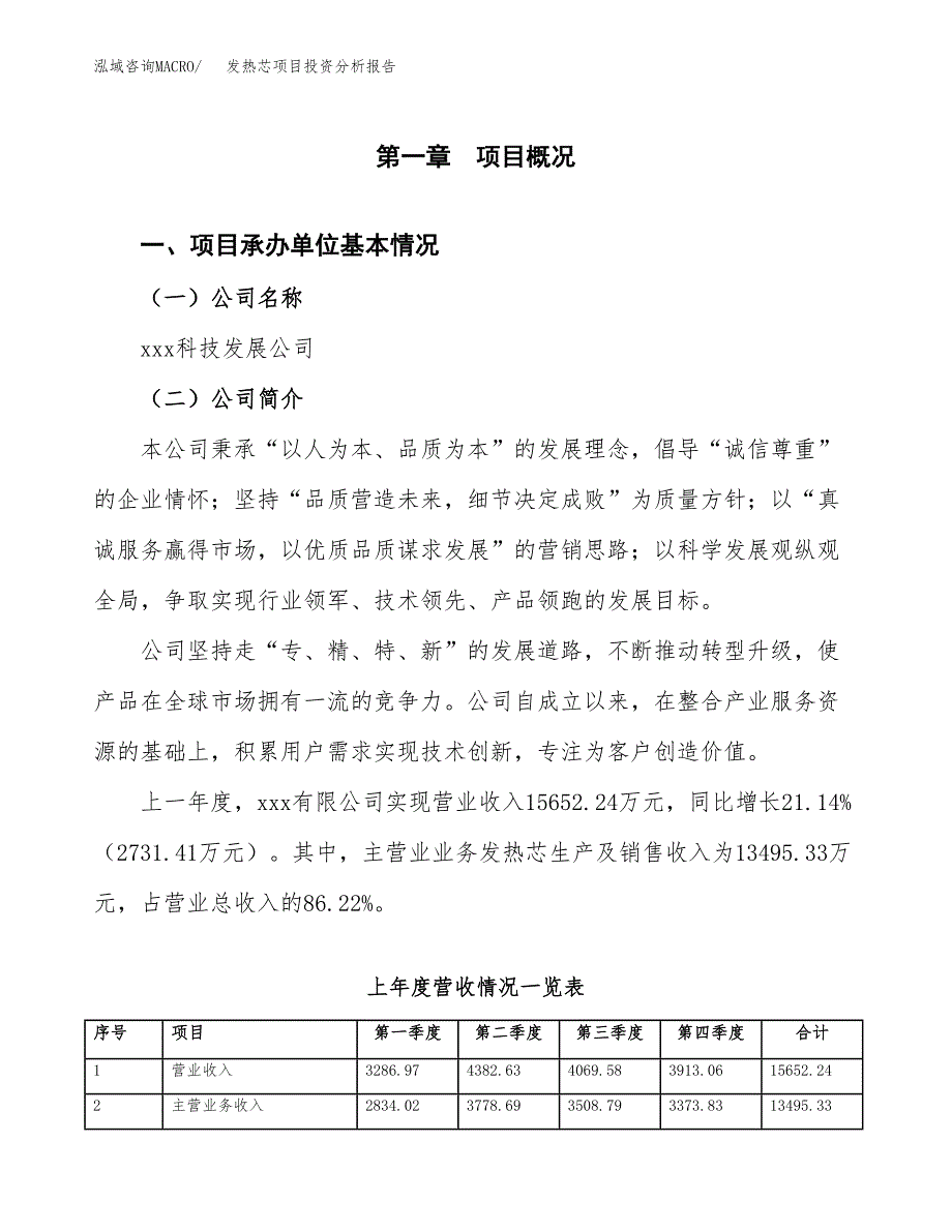 发热芯项目投资分析报告（总投资16000万元）（86亩）_第2页