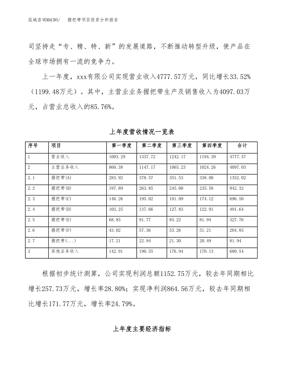 握把带项目投资分析报告（总投资3000万元）（14亩）_第3页