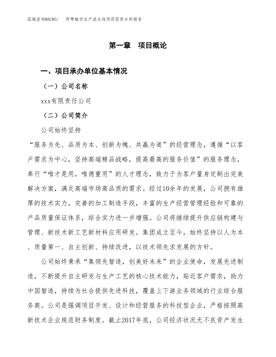 网带输送生产流水线项目投资分析报告（总投资15000万元）（68亩）_第2页