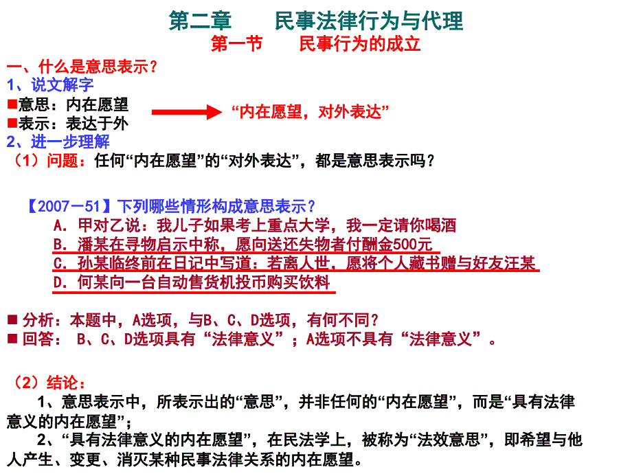 民法通则(法律行为、代理)._第1页