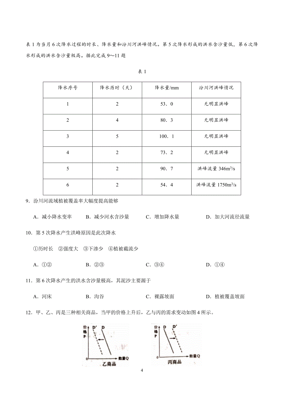 2018年文综全国卷2及参考标准答案_第4页