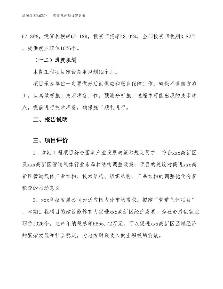 管道气体项目建议书（可研报告）.docx_第5页