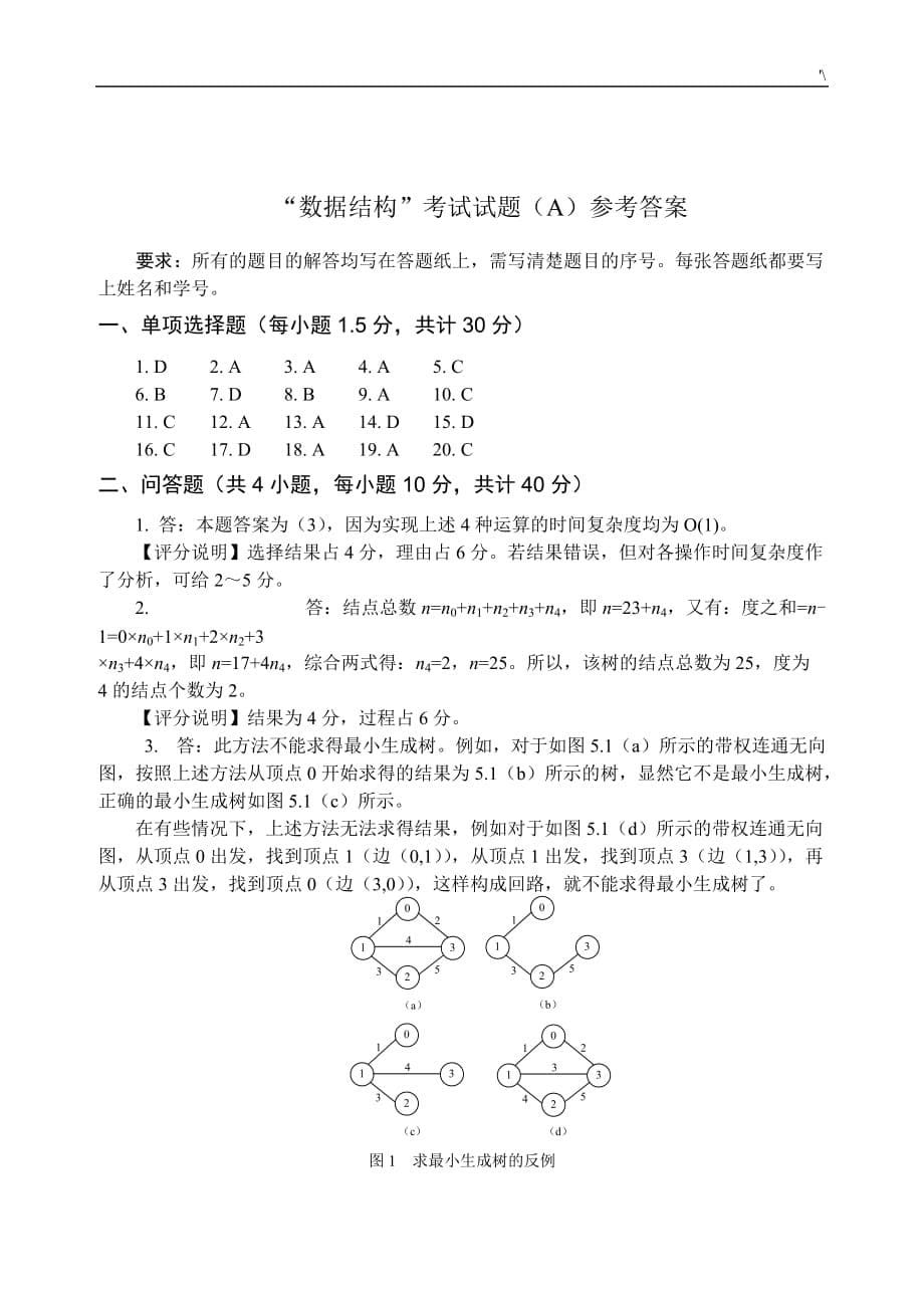 数据结构考试-题1_第5页