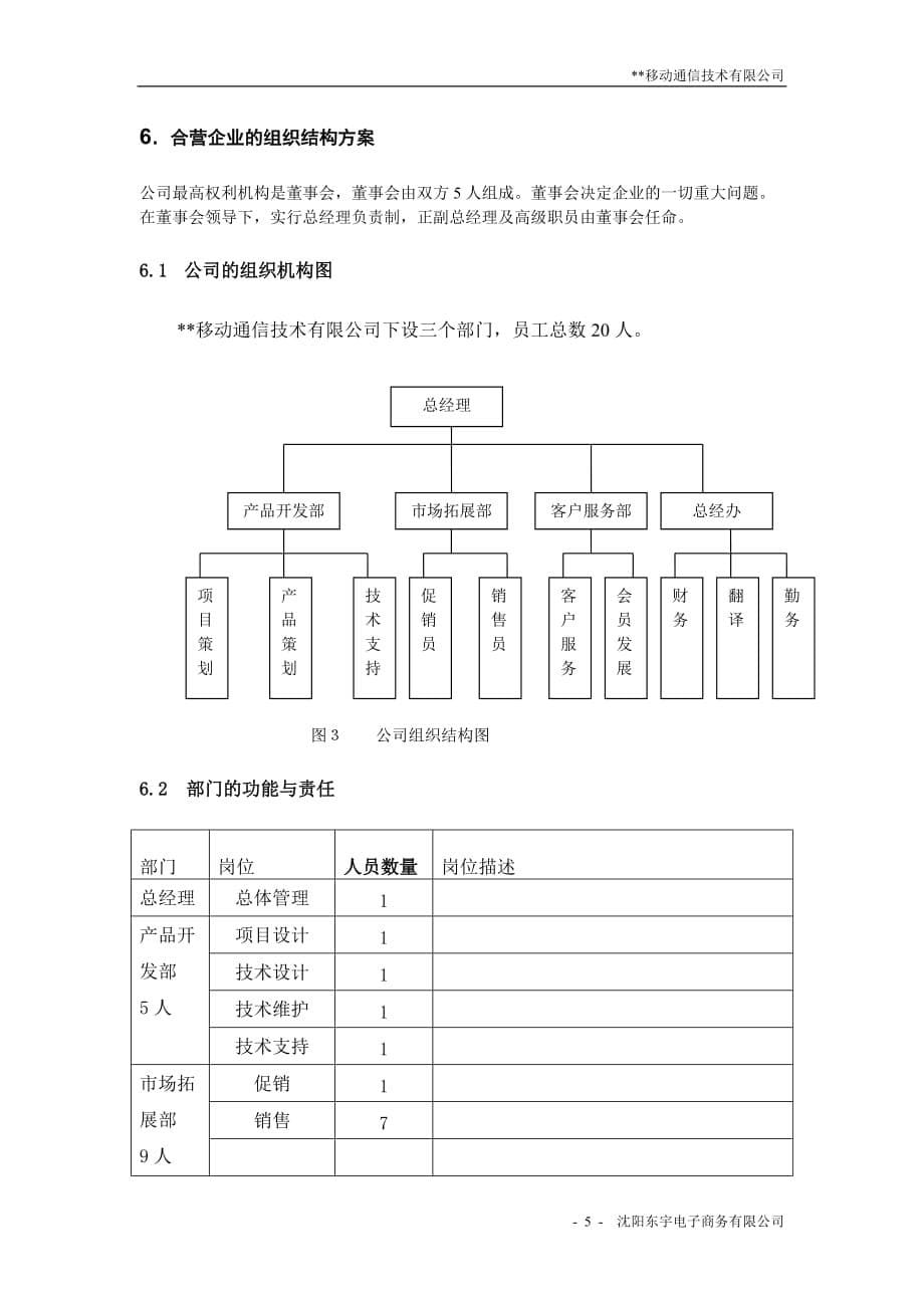 某移动通讯技术有限公司可行性研究报告_第5页