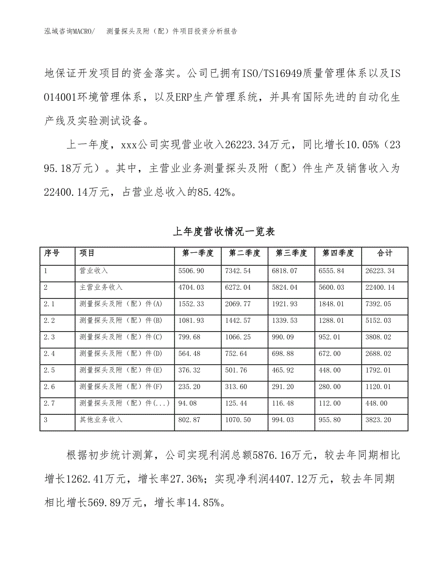 测量探头及附（配）件项目投资分析报告（总投资13000万元）（57亩）_第3页