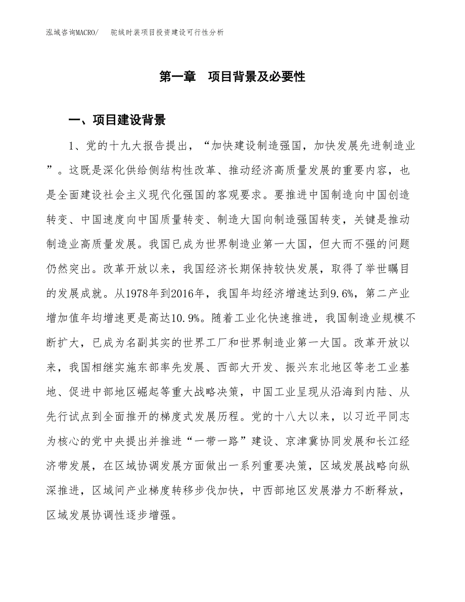 驼绒时装项目投资建设可行性分析.docx_第4页