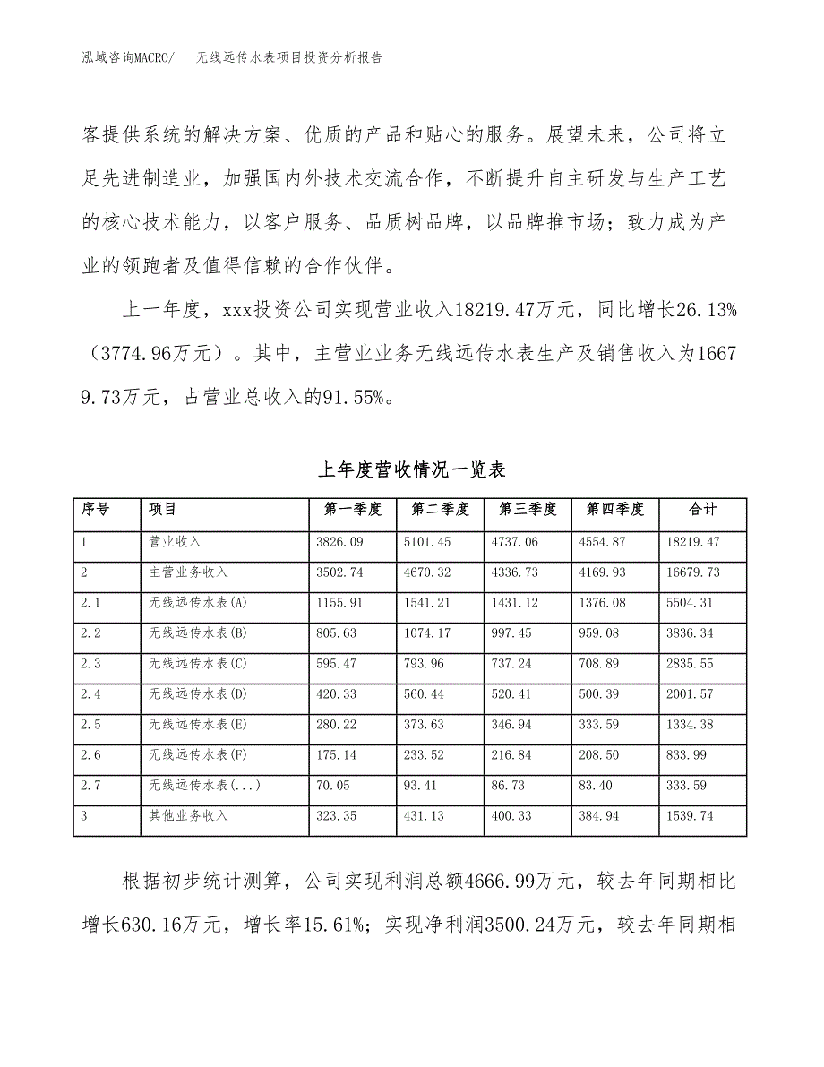 无线远传水表项目投资分析报告（总投资11000万元）（55亩）_第3页