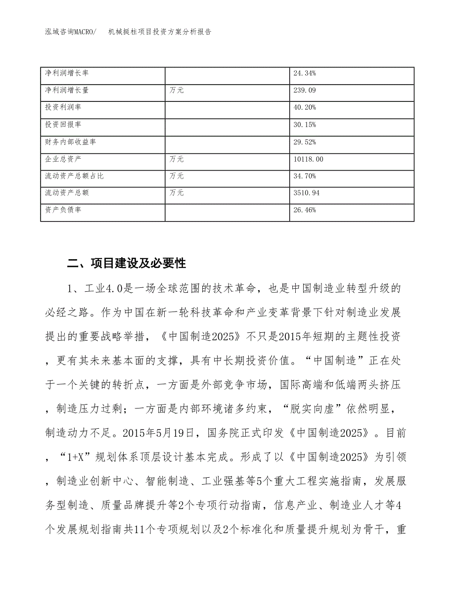 机械挺柱项目投资方案分析报告.docx_第4页