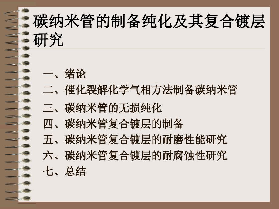 碳纳米管的制备纯化及其复合镀层研究hyf_第2页