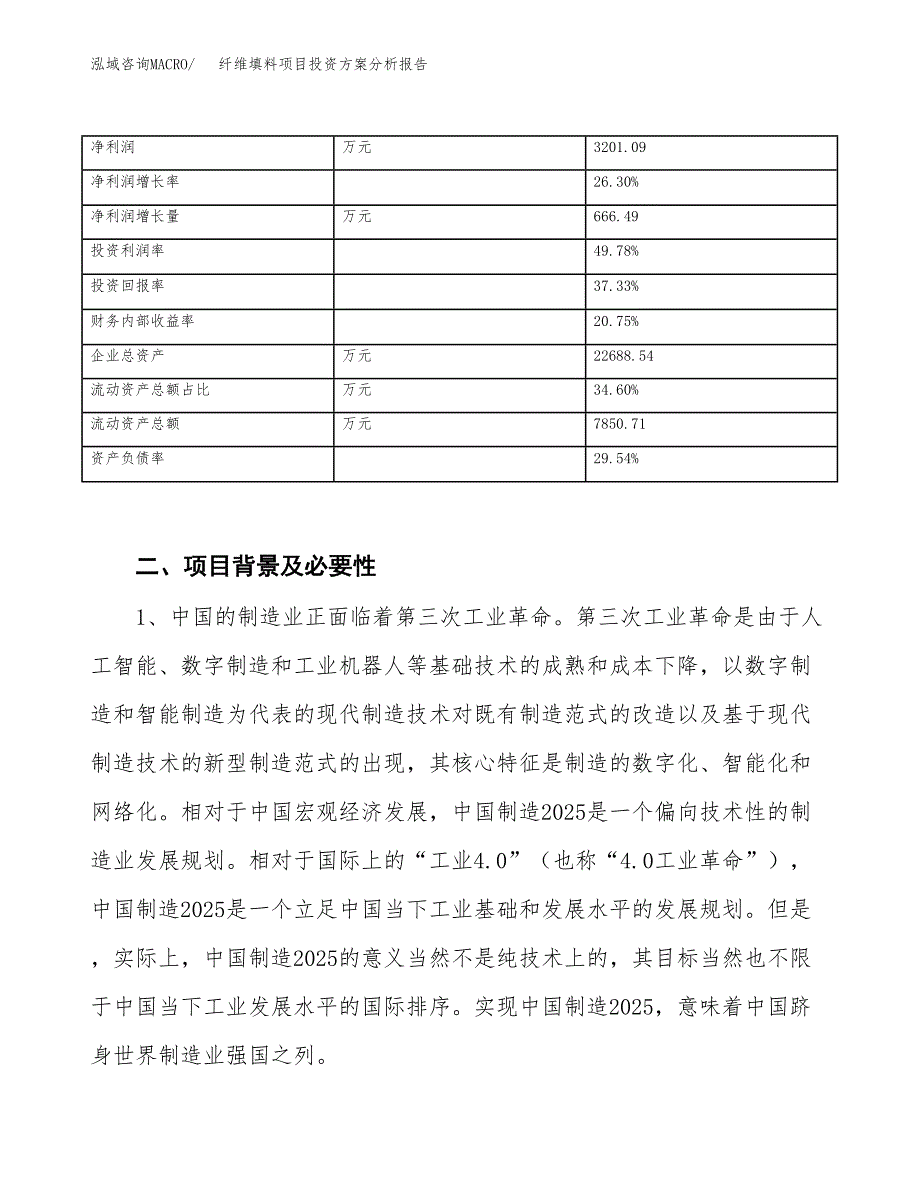 纤维填料项目投资方案分析报告.docx_第4页