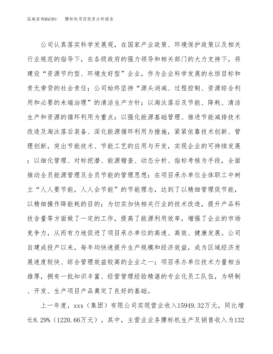 腰标机项目投资分析报告（总投资16000万元）（66亩）_第3页