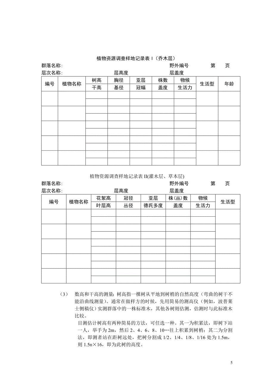 植物资源蓄积量调查研究方法综述_第5页