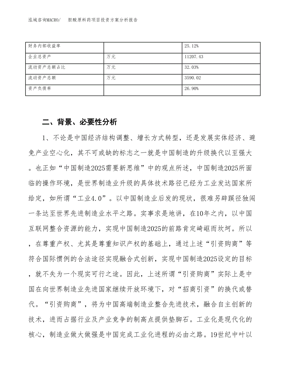 胆酸原料药项目投资方案分析报告.docx_第4页