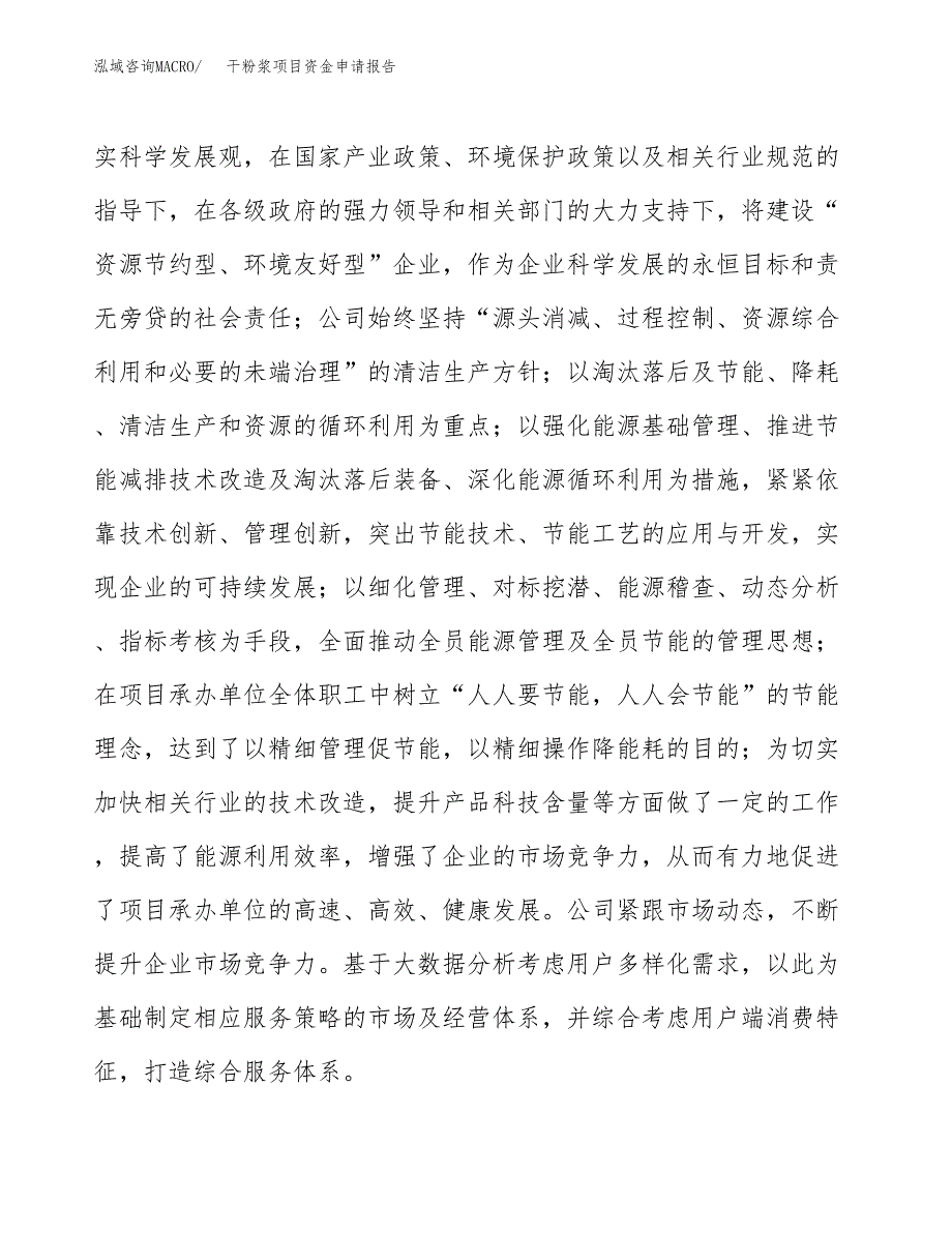 干粉浆项目资金申请报告_第4页