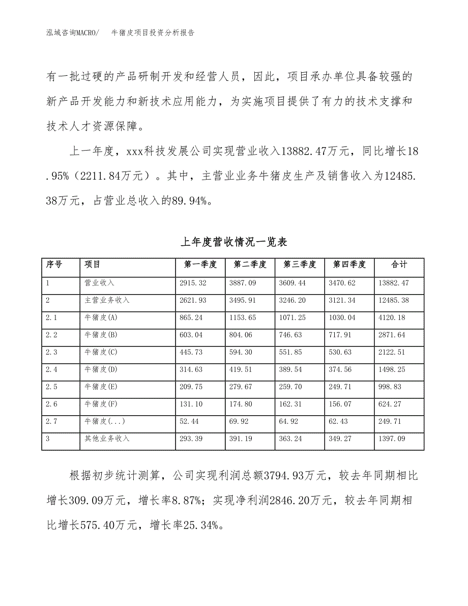 牛猪皮项目投资分析报告（总投资11000万元）（40亩）_第3页