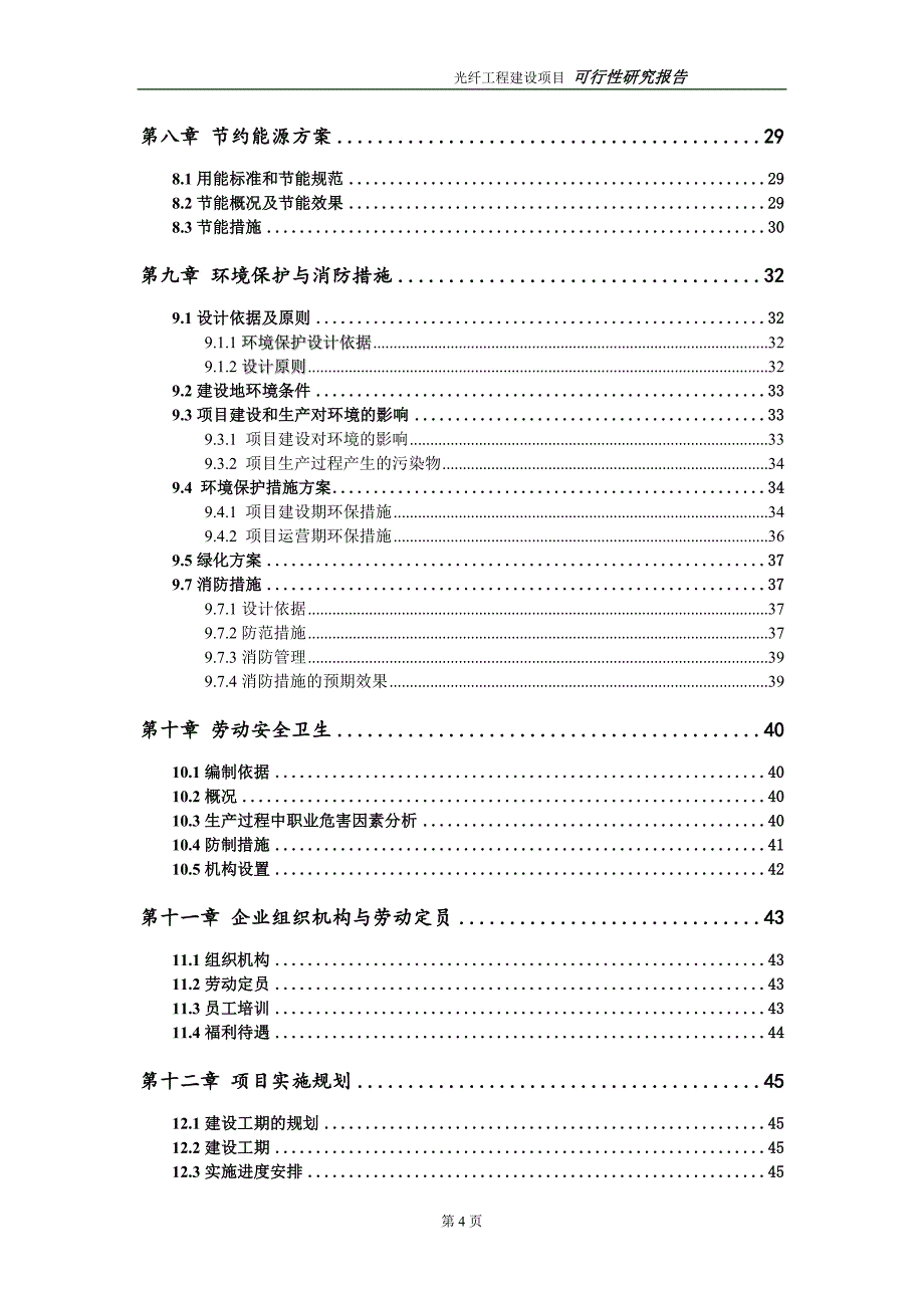 光纤项目可行性研究报告（建议书模板）_第4页