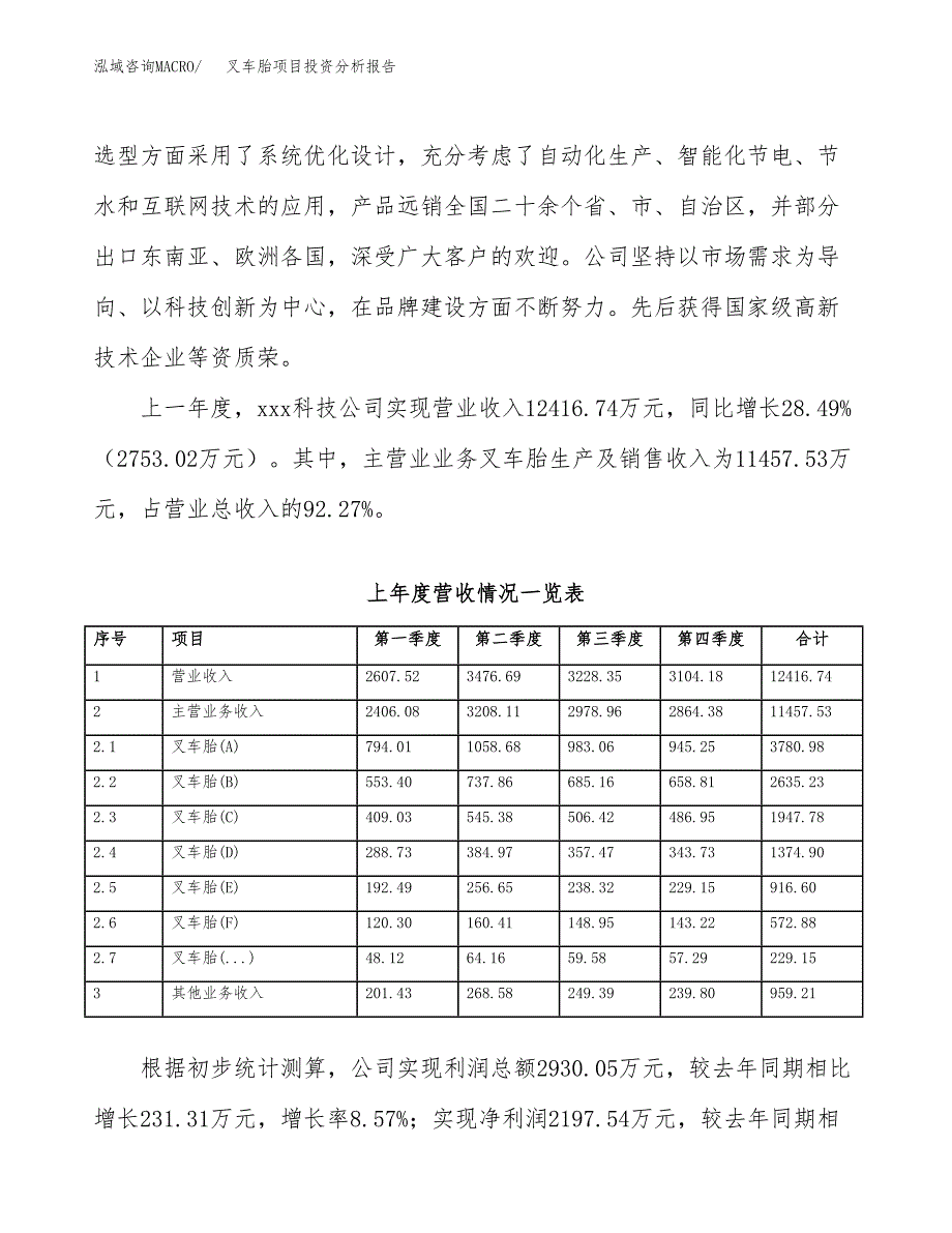 叉车胎项目投资分析报告（总投资12000万元）（54亩）_第3页