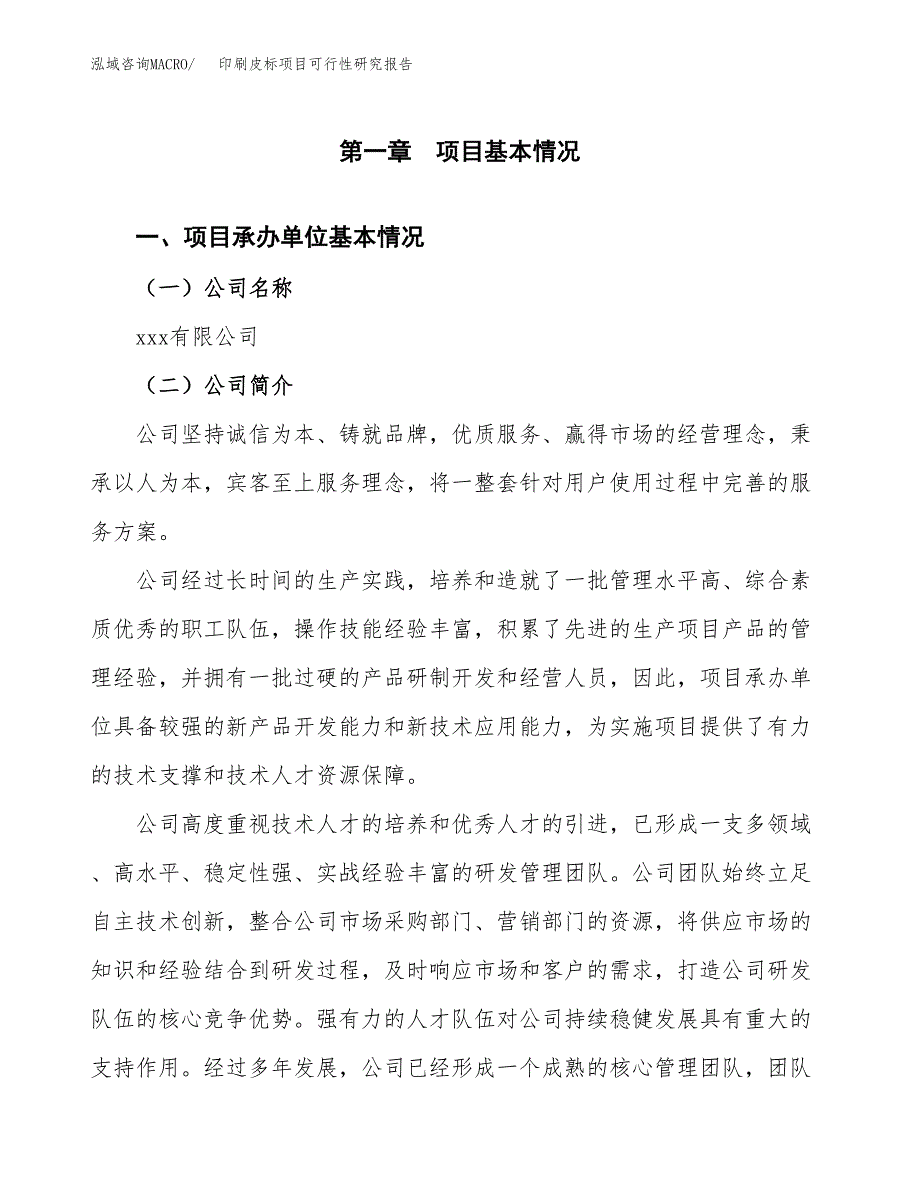 印刷皮标项目可行性研究报告汇报设计.docx_第4页