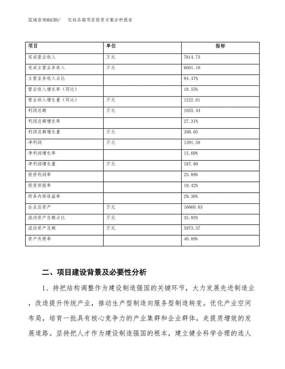 化妆品箱项目投资方案分析报告.docx_第3页