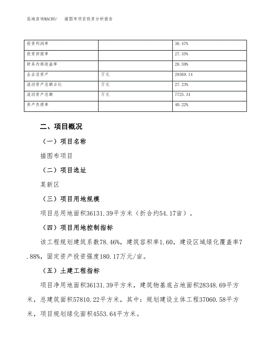 描图布项目投资分析报告（总投资12000万元）（54亩）_第4页