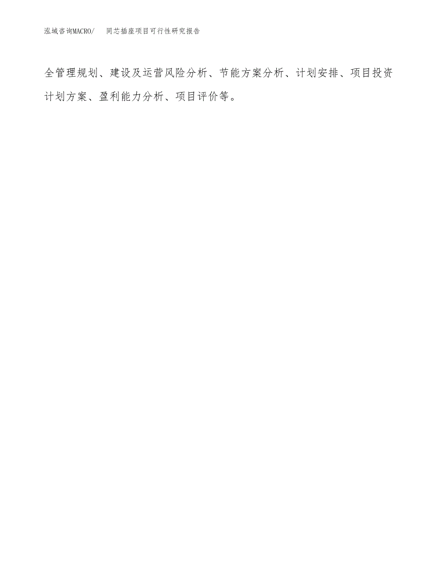 同芯插座项目可行性研究报告汇报设计.docx_第3页