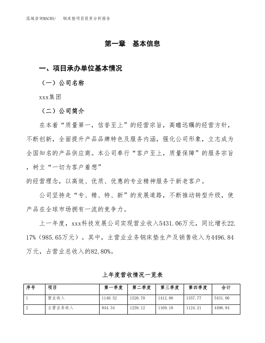 钢床垫项目投资分析报告（总投资4000万元）（20亩）_第2页