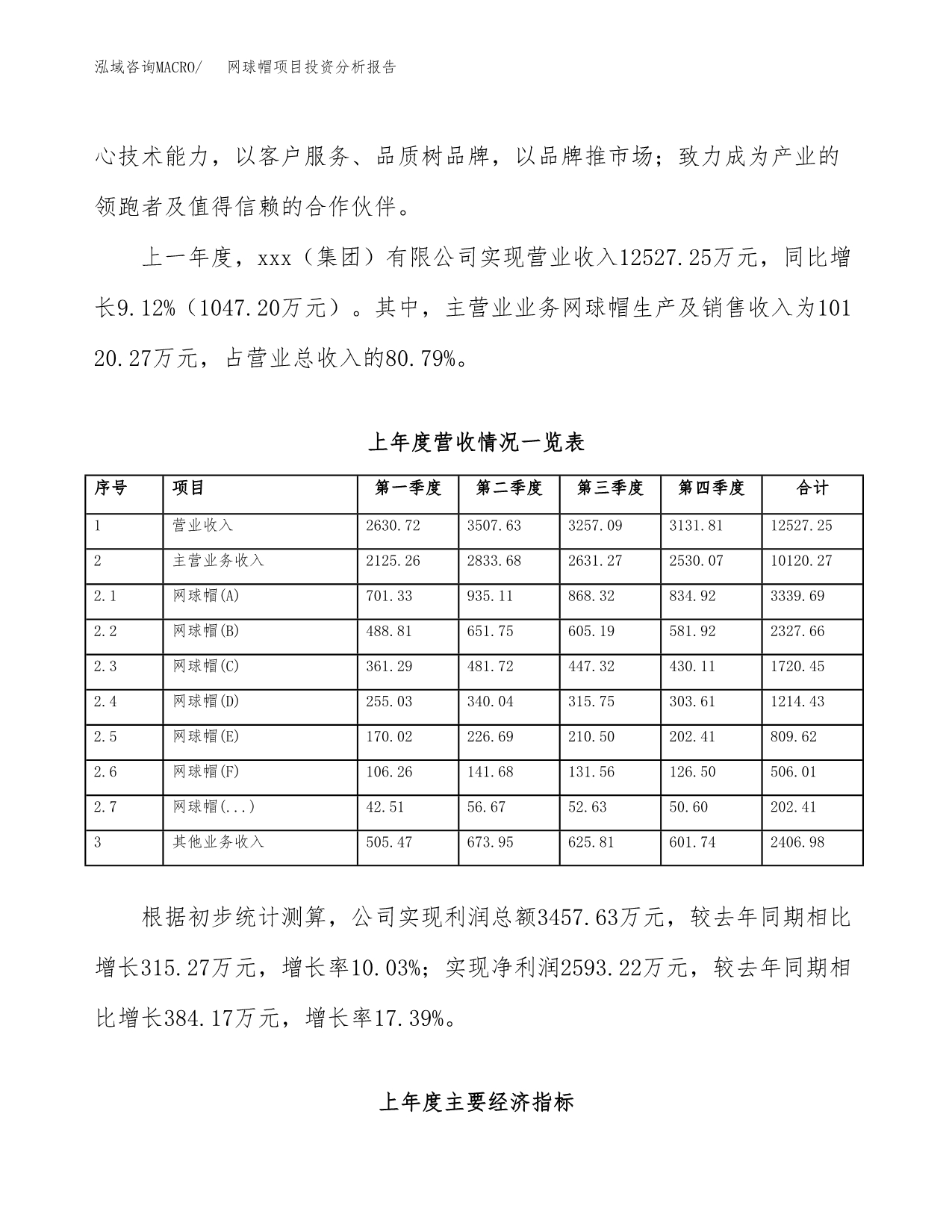 网球帽项目投资分析报告（总投资11000万元）（50亩）_第3页